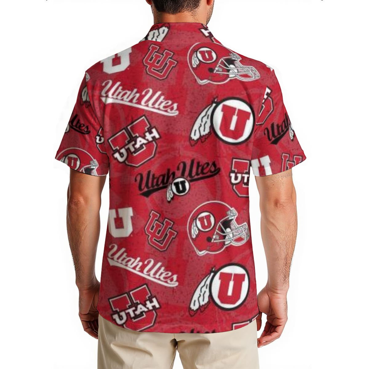 Utah Utes Men's Hawaiian Shirt|150GSM varsity sportswear product image 2.0