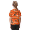cincinnati-bengals-kids-raglan-sleeve-t-shirt black orange football close-up design