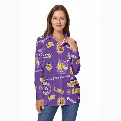 Louisiana Tigers Women's Long Sleeve Shirt - Baton Rouge football tee varsity sportswear product image 1.0