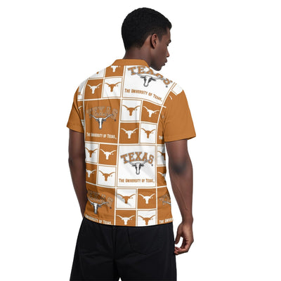 White Smoke Texas at Austin - Longhorns Men's Polo Collar Jersey