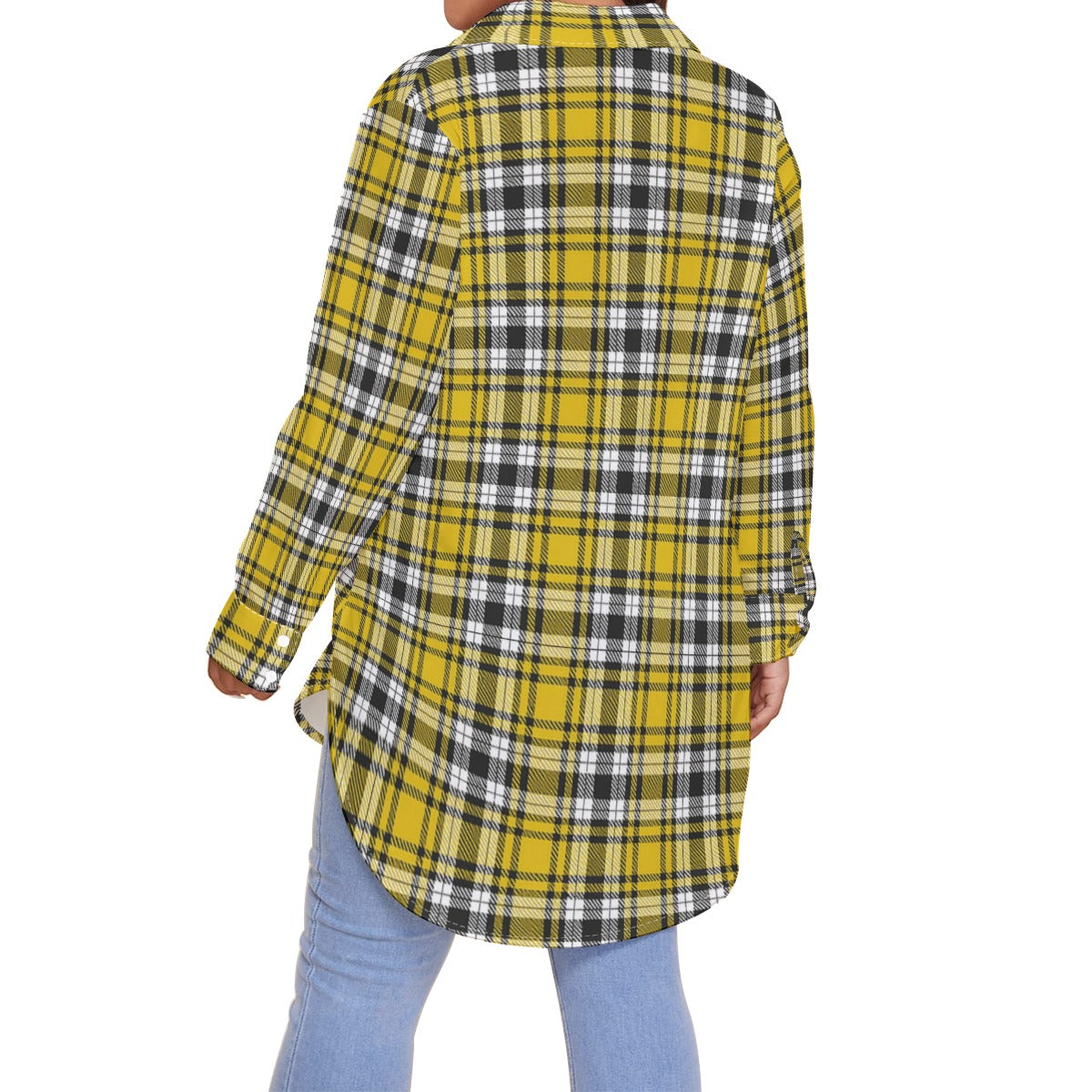 kansas jayhawks tartan plaid oversized button up women shirt iowa hawkeyes tartan plaid oversized button up women shirt women's shirt with long sleeve(plus size) women tartan plaid game day fashion