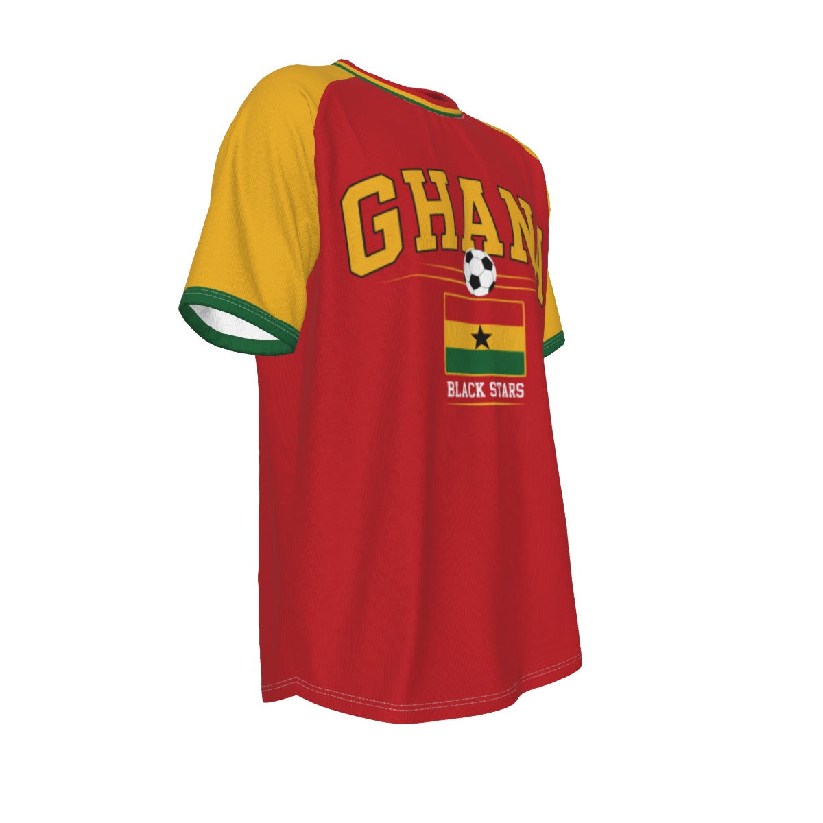 Ghana National Football Team Short Sleeve T-shirt streetwear fashion product image 5