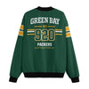 White Smoke Green Bay 920 Varsity Bomber Jacket – Urban Football Style Streetwear