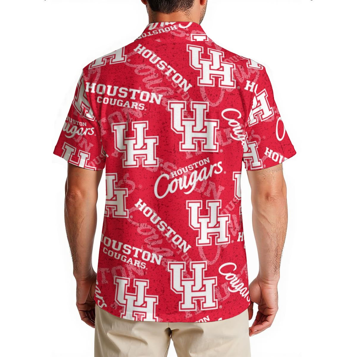 Houston Cougars Men's Hawaiian Shirt|150GSM streetwear fashion product image 2