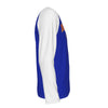 White Smoke New York Baseball Blue Raglan Shirt with White Sleeves – Long Sleeve Game Day Tee