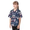 Connecticut Huskies Kid's Hawaiian Vacation Shirt White game day varsity apparel