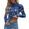 Indianapolis Colts Women's Mesh T-shirt blue white football outfit back view