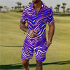 Buffalo Zebra Football Men’s Polo Sportswear Set – Retro Game Day Streetwear – fan gear, football shirt, image 1.0