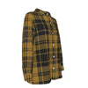 colorado buffaloes tartan plaid black gold women's elastic-back shirt women tartan plaid game day shirt