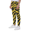 White Smoke Pittsburgh Football Yellow Black Zebra Men's Closed Bottom Light Weight Jogger