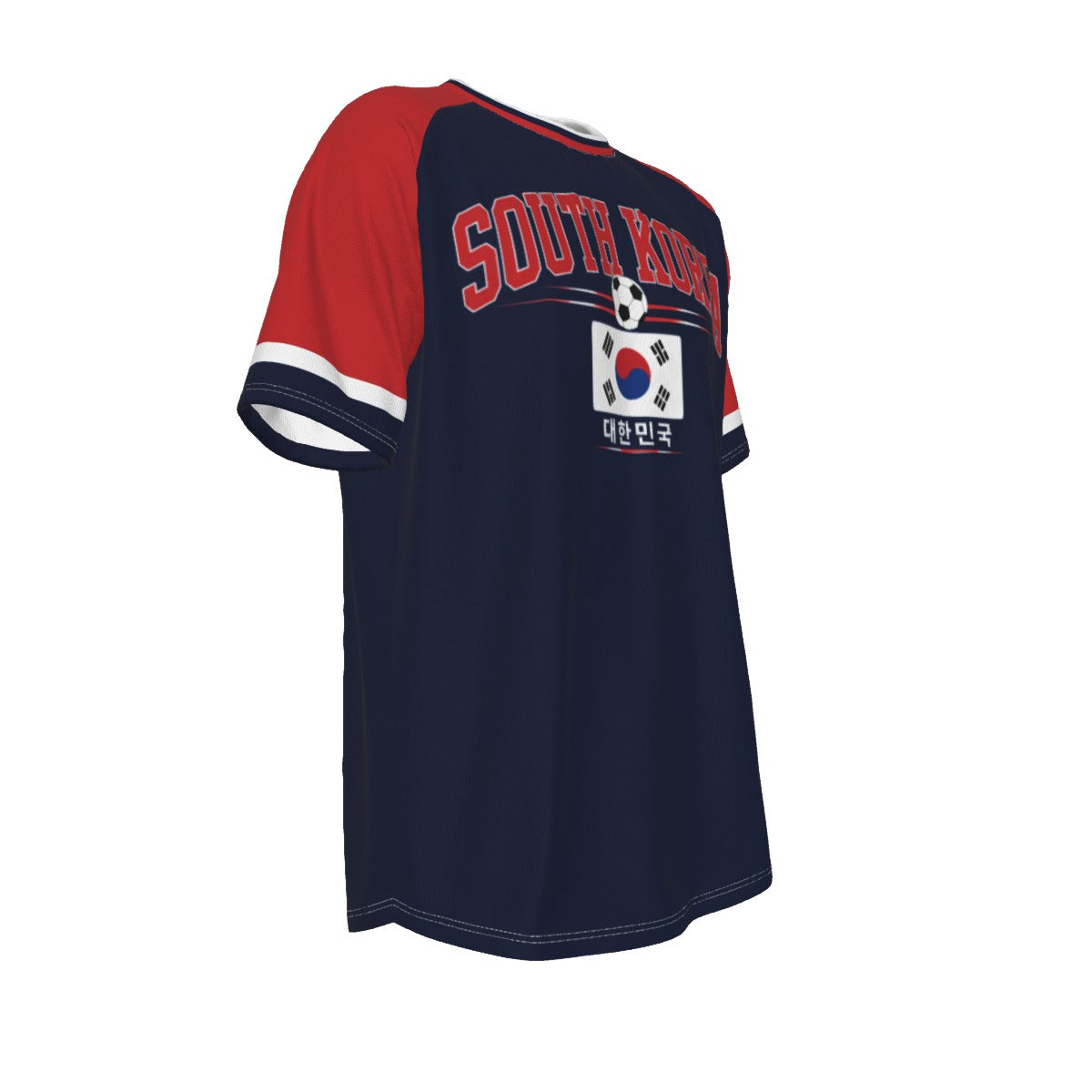 South Korea Soccer T-Shirt Blue Red – South Korea Football Shirt Taeguk Warriors Fan Tee streetwear fashion product image 5