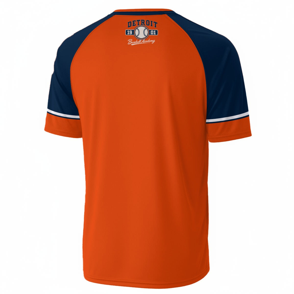 Detroit Baseball T Shirt Vintage Orange Navy | Retro Baseball Graphic Tee | Game Day Sports Shirt