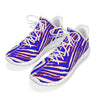 White Smoke Buffalo football Coconut Shoes – Red Blue White Zebra Game Day Style