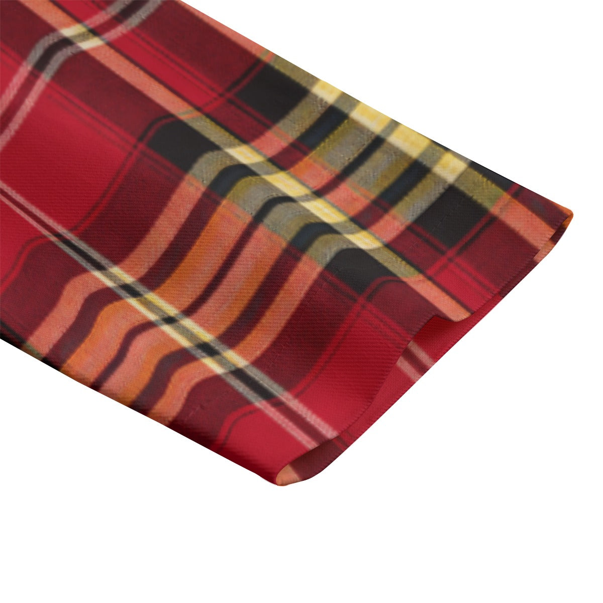 White Smoke San Francisco Football Plaid Blazer – Red and Gold Flat Lapel Casual Game Day Jacket
