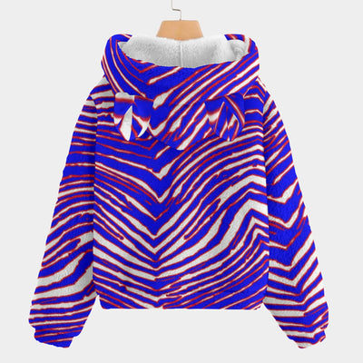 Lavender Buffalo Football  Kid’s Borg Fleece Sweatshirt With Ear