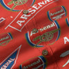 Arsenal FC Men's Casual Lapel Long Sleeve Shirt|125GSM Cotton
