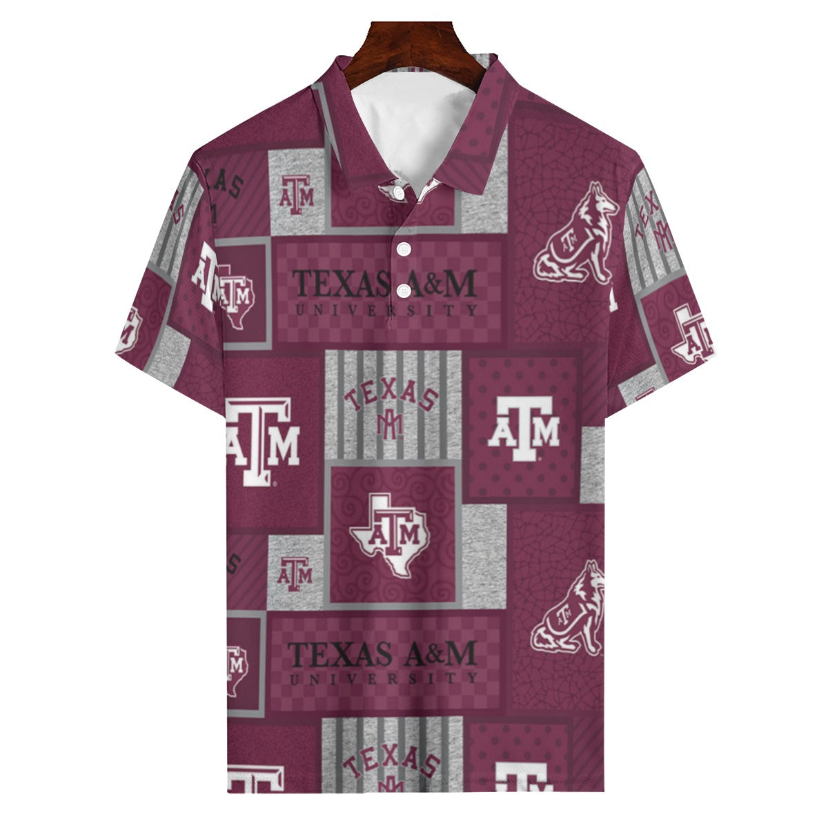 Texas A&M Aggies Polo Shirt | 180GSM - Aggies fan gear varsity sportswear product image 1.0