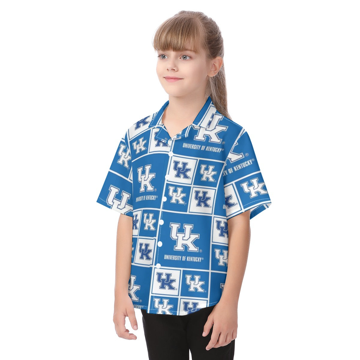 Kentucky Wildcats Kid's Hawaiian Vacation Shirt varsity sportswear product image 3.0