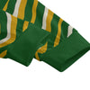 White Smoke Green Bay Football Yellow Green Zebra Sweatpants With Waistband – Game Day Streetwear