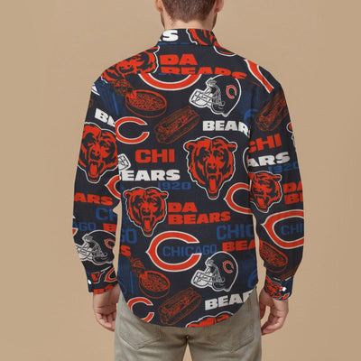 Chicago Bears Men's Slim Fit Long Sleeve Shirt