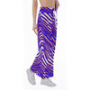 White Smoke Buffalo Zebra Football Women’s High-Waisted Straight-Leg Trousers – Clean Game Day Streetwear