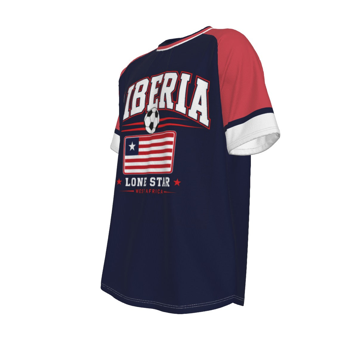 Liberia national Football Team Short Sleeve T-shirt streetwear fashion product image 7
