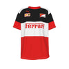 White Smoke Ferrari Retro 90s Motorsport Racing T Shirt Red Black White Vintage Racing Streetwear Tee