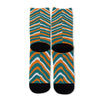 Black Miami Dolphins Zebra Long Socks