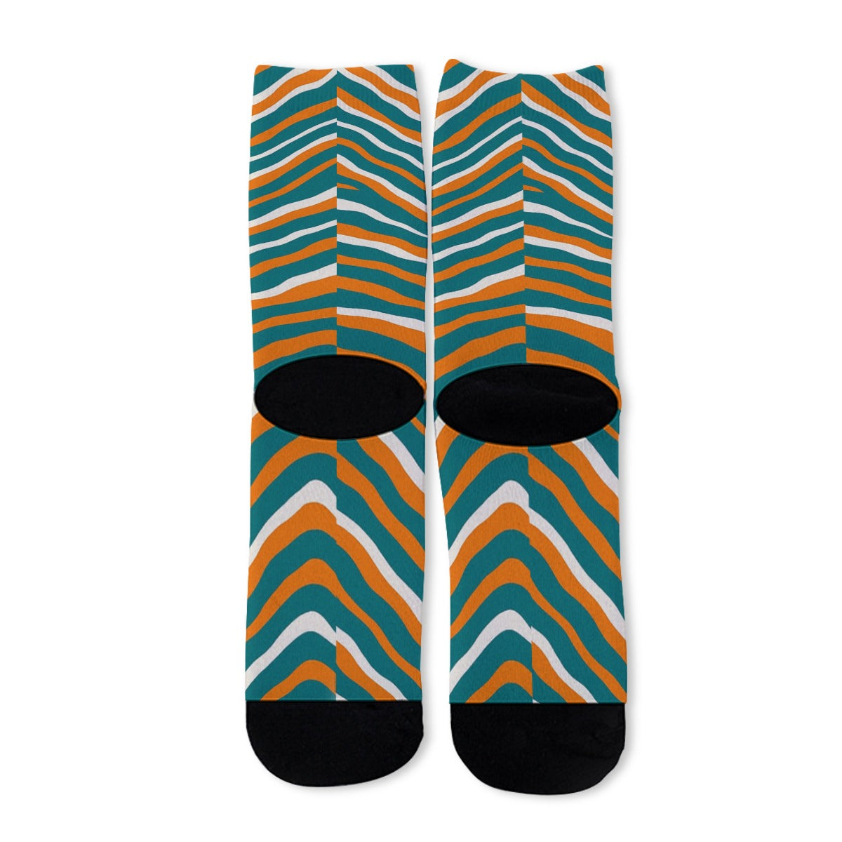 Miami Dolphins Zebra Long Socks