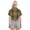colorado buffaloes tartan plaid black gold  women tartan plaid game day shirt