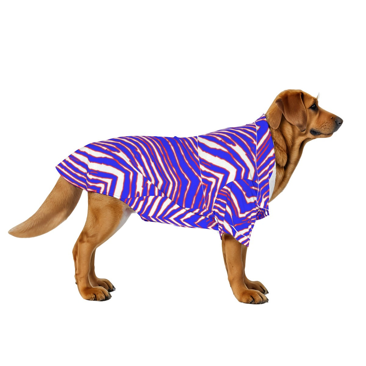 White Smoke All-Over Print Pajamas – Red Blue White Zebra Game Day Style