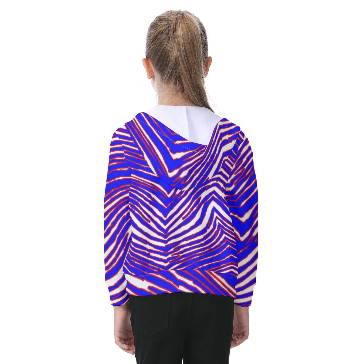 Buffalo Football Kid's Zip-up Hoodie With Patch Pocket