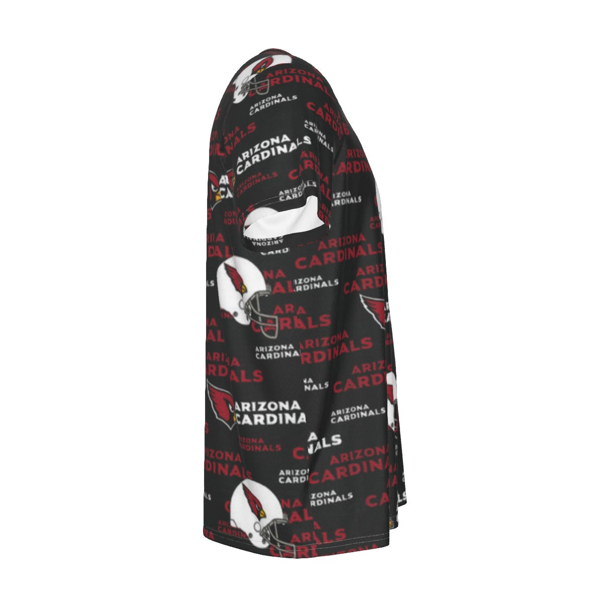 arizona-cardinals-short-sleeve-t-shirt red white football outfit fabric close-up