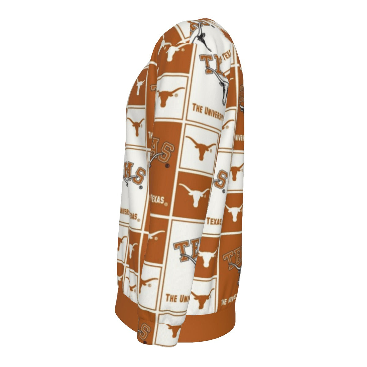 White Smoke Texas at Austin - Longhorns long Sleeve T-Shirt With Dropped Shoulders  | Interlock