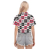 Georgia Bulldogs Women's Cropped Shirt White varsity sports apparel