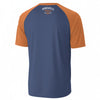 White Smoke Minneapolis Athletics 22 V-Neck Raglan T-Shirt – Blue and Orange Vintage Athletic Minneapolis MN Shi