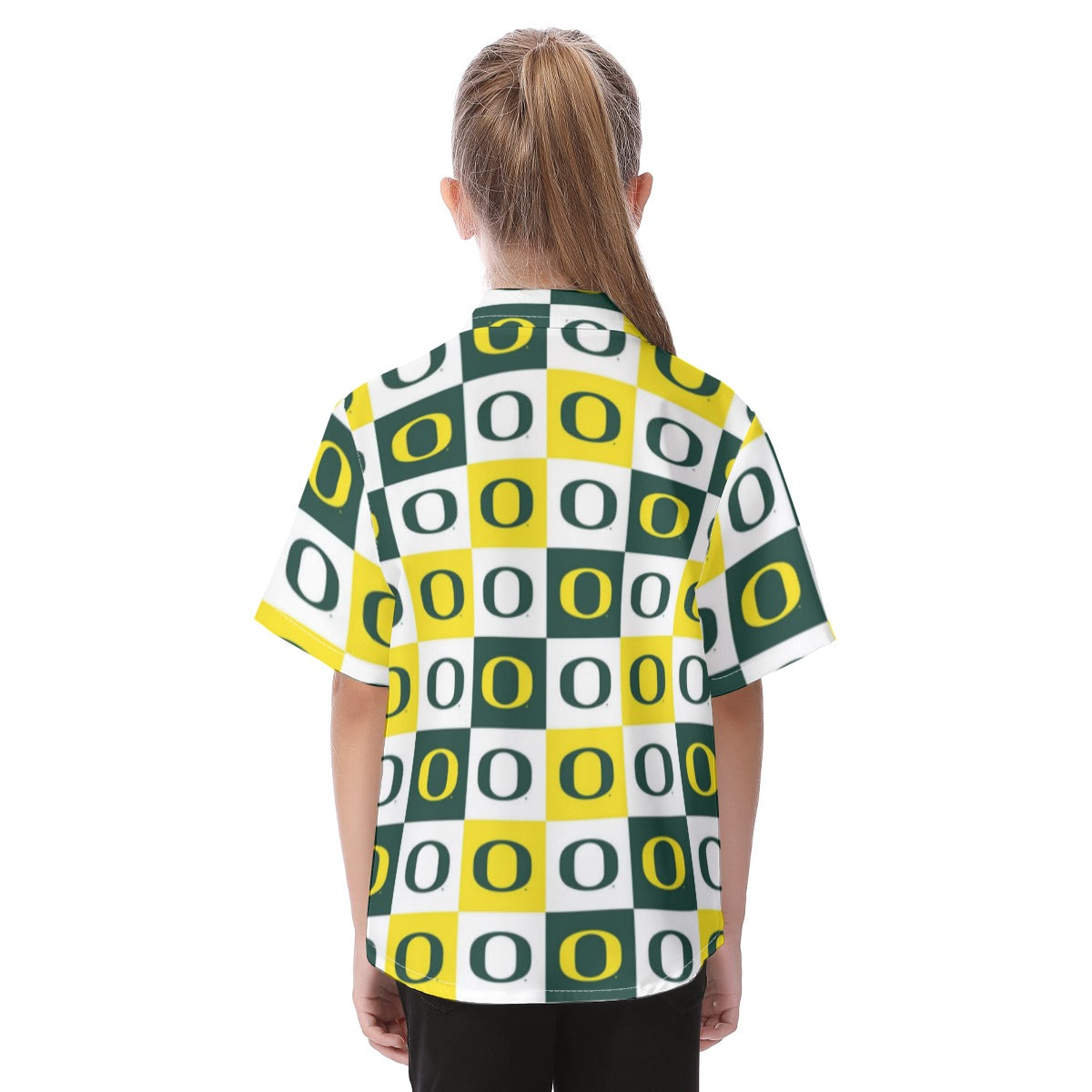 Oregon Ducks Kid's Hawaiian Vacation Shirt - Big Ten football apparel varsity sportswear product image 4.0