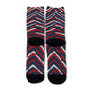 Black New England Patriots Zebra Socks