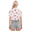 Alabama Crimson Tide Women's Cropped Shirt White varsity sports apparel