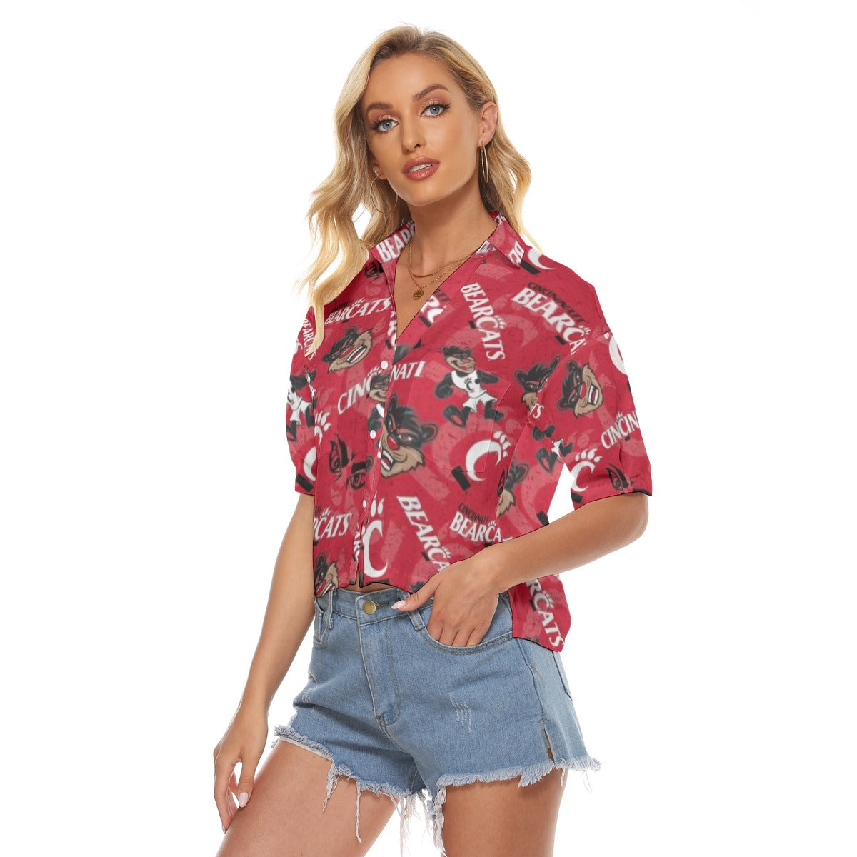 Cincinnati Bearcats Women's V-neck Shirts varsity sportswear product image 3.0