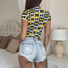 Michigan Wolverines Women's Slim-Fit T-shirt White varsity sports apparel