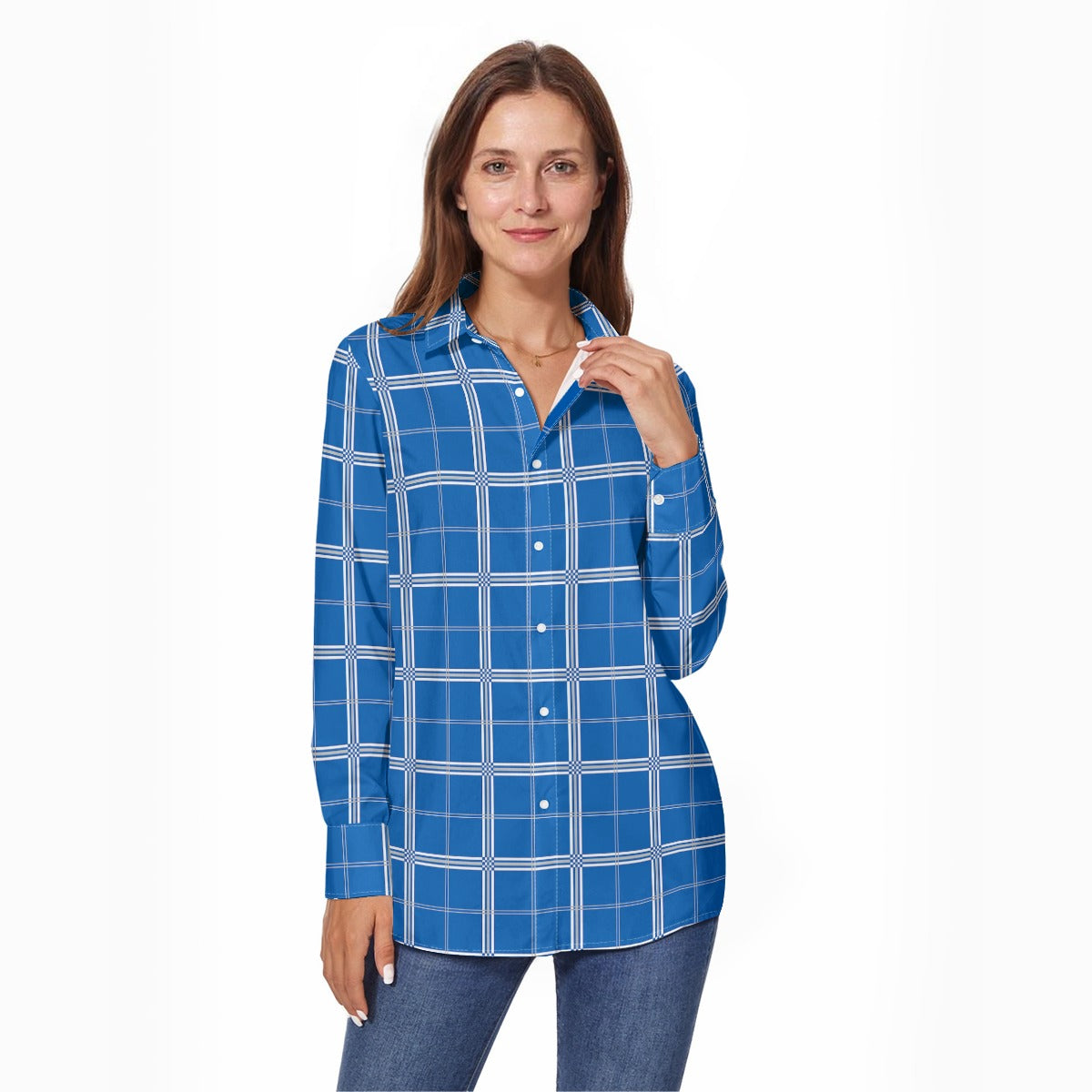 kentucky wildcats tartan plaid oversized button up women shirt women's long sleeve shirt women tartan plaid game day fashion