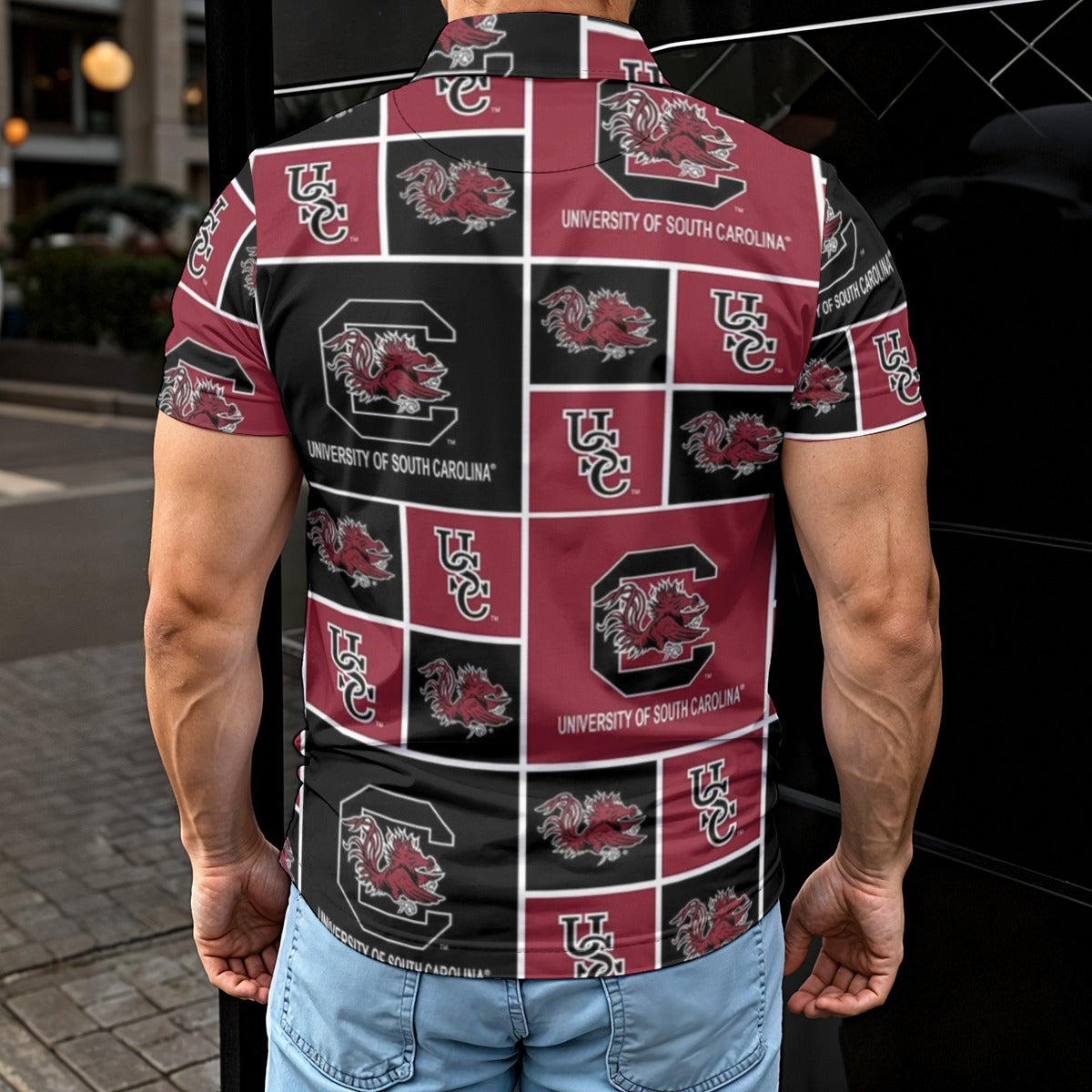 South Carolina Gamecocks Men's Polo Shirt - college football fan gear varsity sportswear product image 2.0
