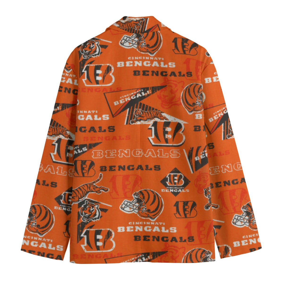 Cincinnati Football Blazer Men Orange Black Game Day Jacket streetwear fashion product image 5