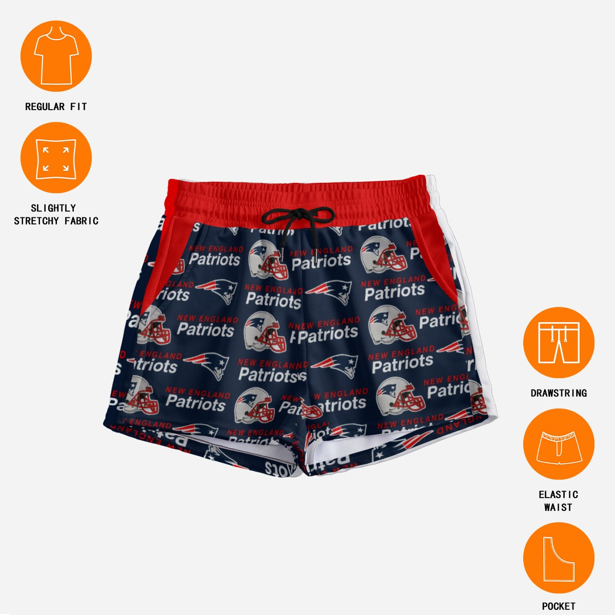 New England Patriots  Women's Casual Shorts
