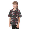 arizona-cardinals-kids-hawaiian-vacation-shirt red white football outfit fabric close-up