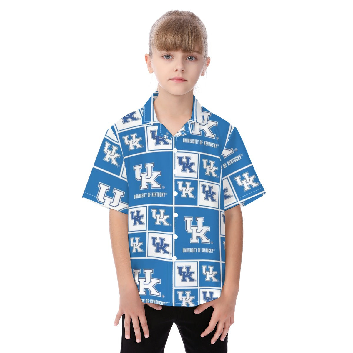 Kentucky Wildcats Kid's Hawaiian Vacation Shirt varsity sportswear product image 1.0