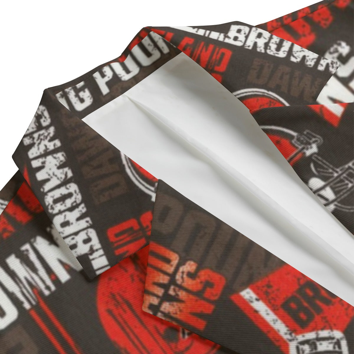Cleveland Football Blazer Men Black Red Game Day Jacket streetwear fashion product image 5