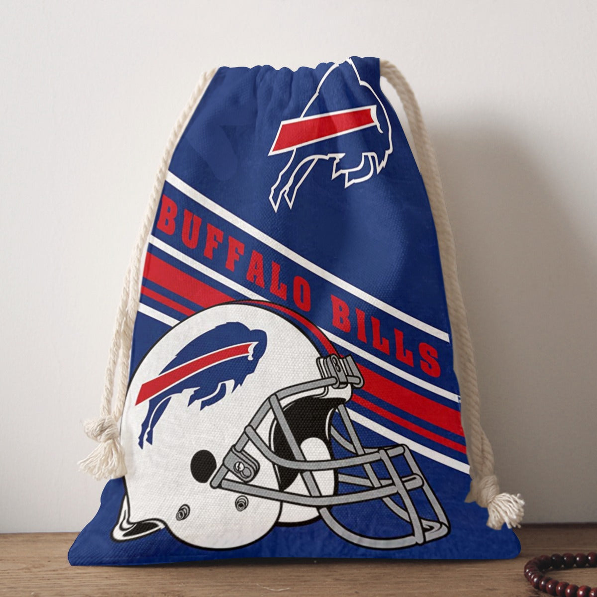 Lavender Buffalo Bills bag / Double-Side decoration or storage Bag