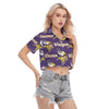 minnesota-vikings-womens-cropped-shirt purple gold football outfit detail
